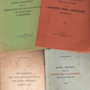 Insieme di quattro opuscoli sull'uso del pianoforte.