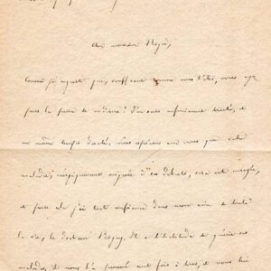 Lettera autografa firmata.