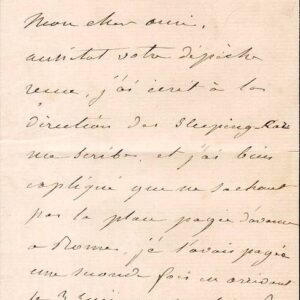 Lettera autografa firmata.